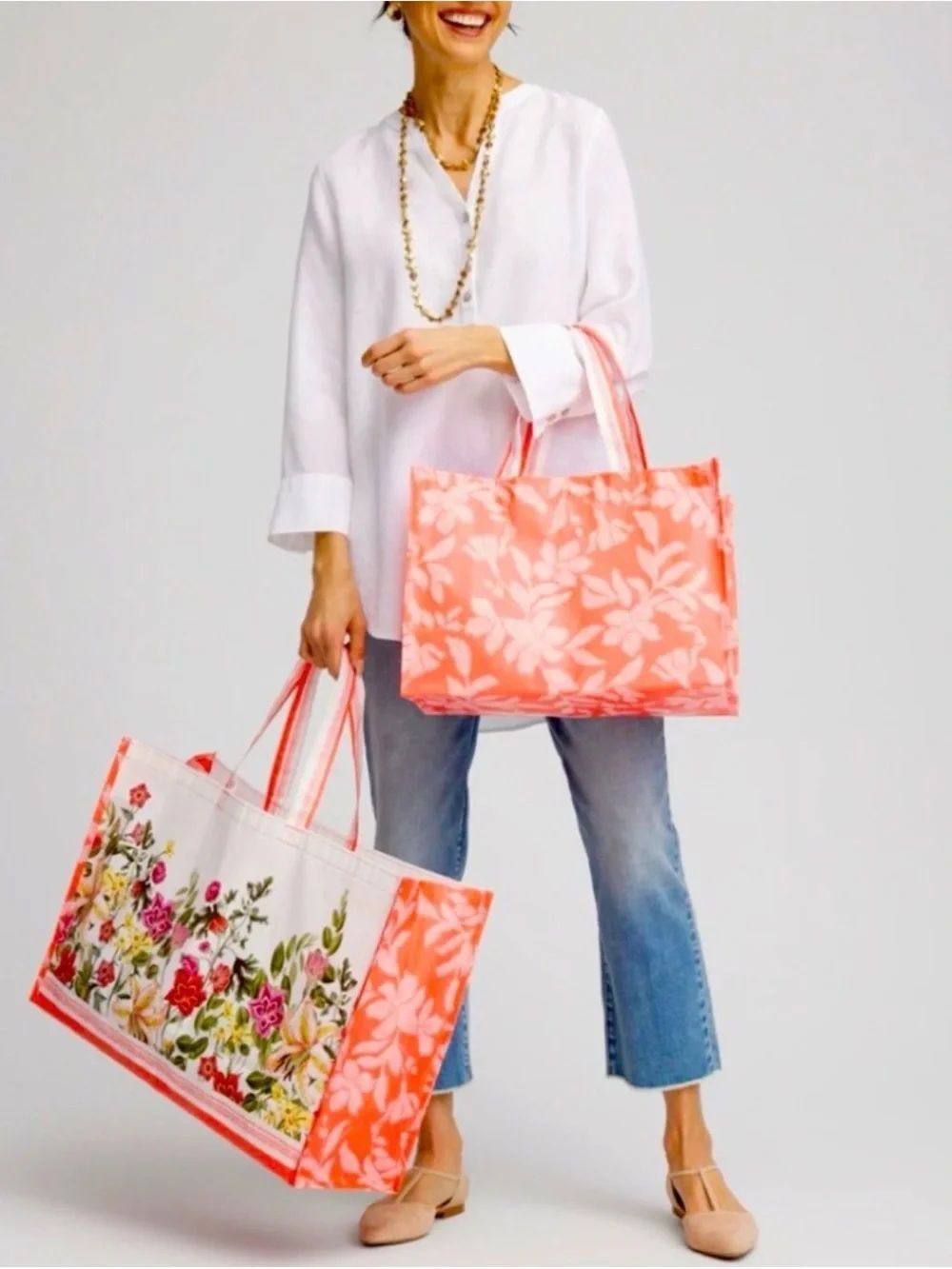 Brand new with tags Chico's reusable tote set